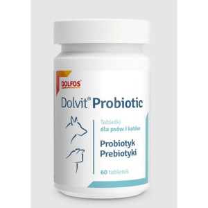Dolfos Dolvit Probiotic Dla Psów i Kotów 60 Tabletek