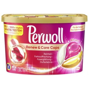 PERWOLL Kapsułki 3in1 18p color Faser 14,5g