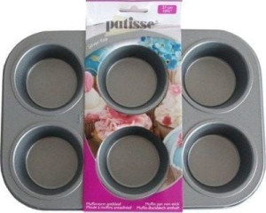 PATISSE Srebrny Forma do muffinek 6szt 19x27cm
