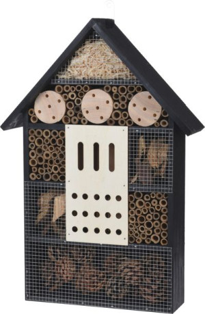 DOMEK DLA OWADÓW XL Drewno Czarny 35x10x51cm