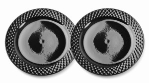 Czarny Zestaw talerzy obiadowych 26,5cm