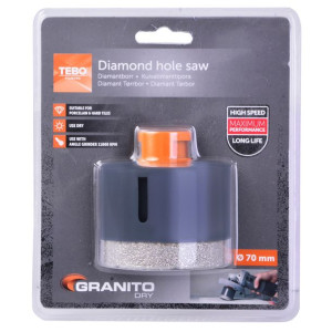 Otwornica Koronka Diamentowa 70mm M14 Tebo