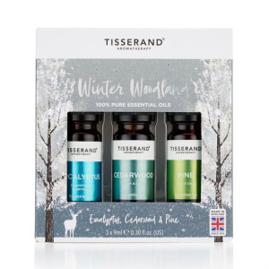Zestaw 3 olejków eterycznych "Winter Woodland" w świątecznym opakowaniu (3