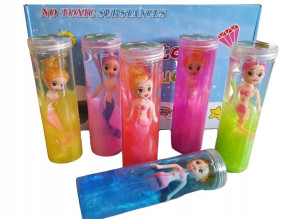 6x Slime Glut Masa Żelowa Glutek Z Lalką Tuba 20cm