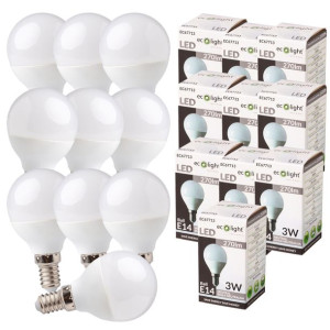 Żarówka Led E14 3w 4000k Kulka Neutral 3w=25w 10x