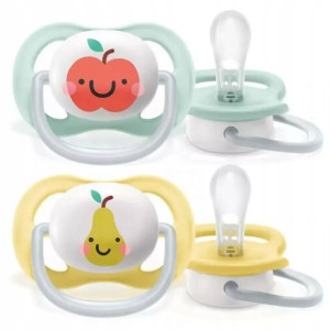 Avent Smoczek Ultra Air 0-6m Uspokajający + Etui