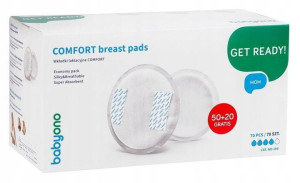 Wkładki Laktacyjne Premium Babyono 70szt Delikatne