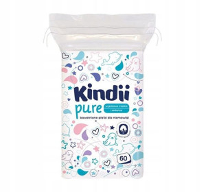Kindii Pure Płatki Dla Niemowląt 60 Sztuk Cotton