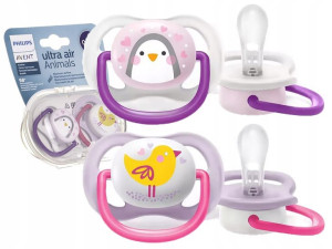 Avent Smoczek Ultra Air 0-6m Uspokajający + Etui