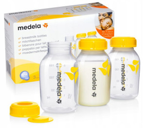 Butelka karmienie dziecka 3x150ml pojemnik Medela