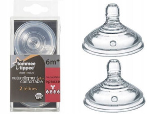 Smoczek Tommee Tippee na butelkę kaszka 2szt