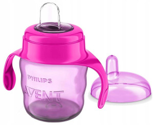 AVENT KUBEK NIEKAPEK 200ml uchwyt miękki ustnik 6m
