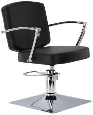 Fotel Fryzjerski Barberski Hydrauliczny Chrom