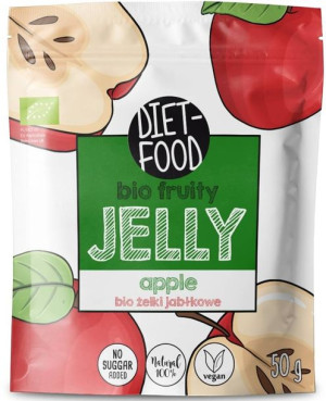 Żelki owocowe Jabłko BIO - Bez Cukru Wegańskie 50 g - Diet Food