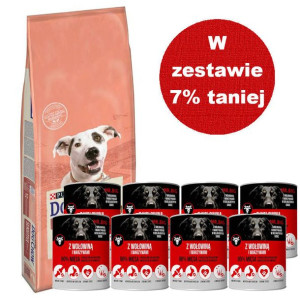 PURINA Dog Chow Adult Sensitive Salmon 14kg + Mr.BIG kawałki w sosie z woło