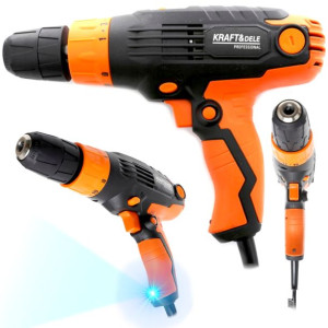 Sieciowa Wkrętarko Wiertarka 880w 1350rpm Led Wkrętarka