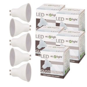 5x Żarówka Led Gu10 10w 4000k Neutralna 10w=75w El