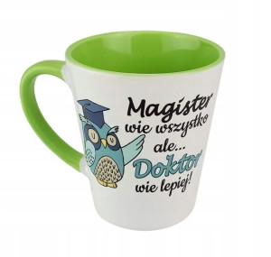 Kubek latte zielony dla świeżo upieczonego Doktora-PERSONALIZACJA.