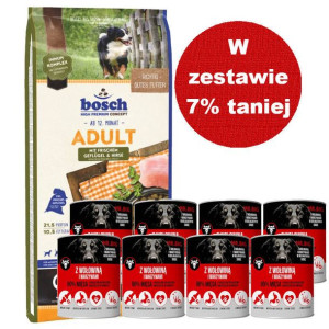 Bosch Adult Poultry & Millet, drób i proso (nowa receptura) 15kg + Mr.BIG k