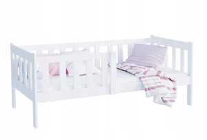 Łóżko drewniane 160x80 + materac BOBO 11