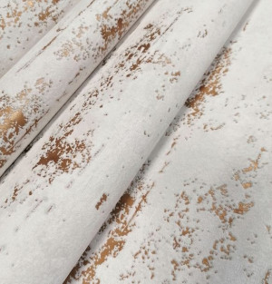 Tapety Tapeta Biały Beton Ze Złotem Winyl