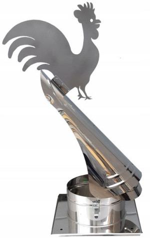 Strażak Nasada Na Komin Dymny Z Kogutem Fi 180mm