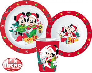 Zestaw Świąteczny  Obiadowy Mikołaj  MYSZKA MICKEY Dziecięcy