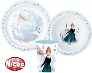 Świąteczny Zestaw Naczyń FROZEN KRAINA LODY Zimowy