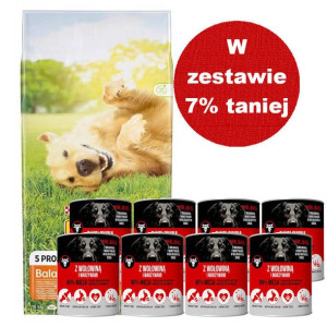 PURINA Friskies Balance 15kg + Mr.BIG kawałki w sosie z wołowiną 8x800g