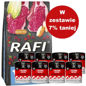 DOLINA NOTECI Rafi karma sucha dla psa z jagnięciną 10kg + Mr.BIG kawałki w