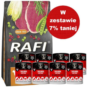 DOLINA NOTECI Rafi karma sucha dla psa z kaczką 10kg + Mr.BIG kawałki w sos