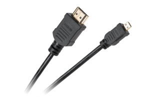 Kabel  wtyk HDMI typ A -  wtyk mikro HDMI typ D