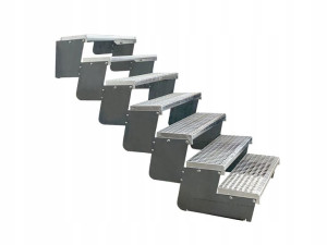 Schody modułowe MODULO metalowe regulowane 7 stopn