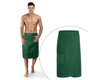 Butelkowa Zieleń Męski Ręcznik Do Sauny KILT S/M