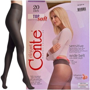 Rajstopy Damskie Conte 20 Den Top Soft R4 Nero