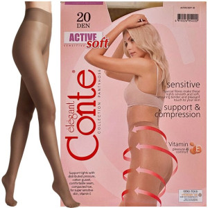 Rajstopy Wyszcuplajace Conte 20 Den Active Soft R4 Shade