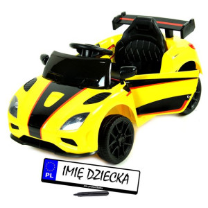 Auto na akumulator dla dzieci BUJAK + PILOT + LED