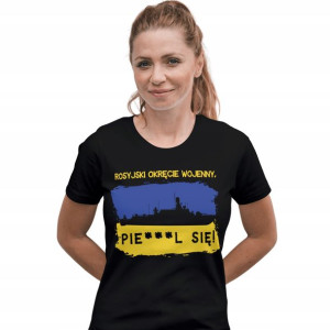 T-shirt Wojna Na Ukrainie Anty Putin Wolna Ukraina