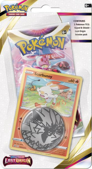 Scorbunny promo karty POKEMON +booster +KOD ORYGINAŁ Checklane Blister Lost