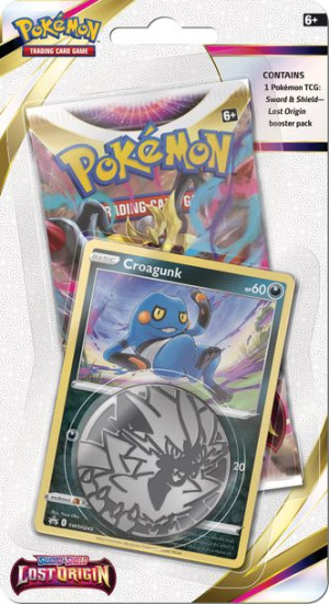 Croagunk promo karty POKEMON +booster +KOD ORYGINAŁ Checklane Blister Lost