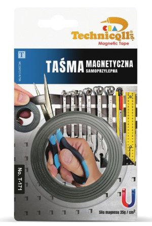 Taśma Samoprzylepna Magnetyczna Technicqll 20mm X1m