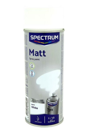 Farba w sprayu biała matowa 400 ml - biały mat