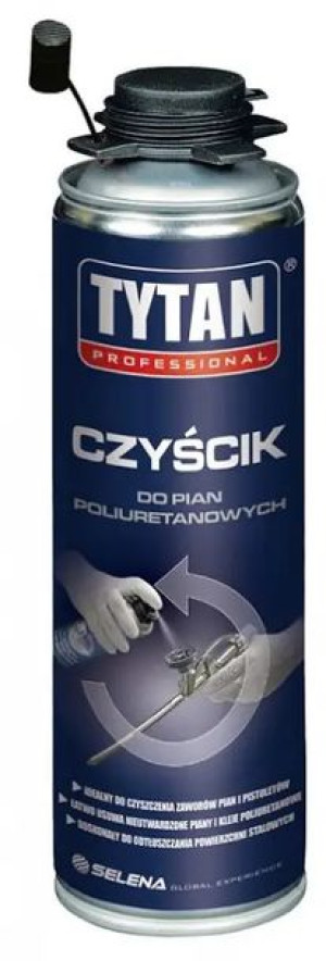 TYTAN Czyścik do Pianki Montażowej 500ml Uniwersalny Zmywacz do Pianek
