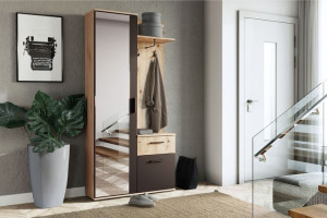 Garderoba LUXI do przedpokoju z Lustrem i wieszakami Kolory do Wyboru