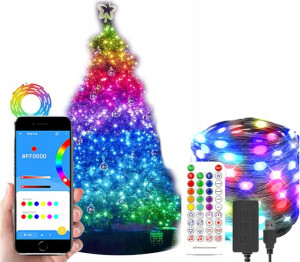 Lampki Choinkowe Wifi Led Smart Taśma 10m+aplikacj