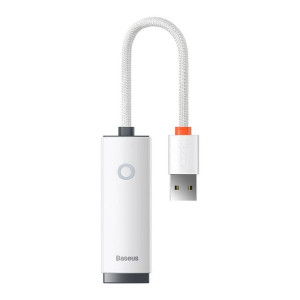 Adapter sieciowy Baseus Lite Series USB do RJ45, 100Mbps (biały)