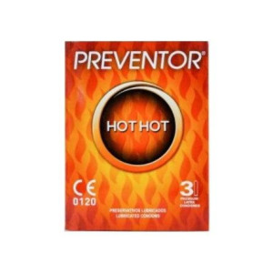 Prezerwatywy rozgrzewające Hot Hot 3szt Preventor