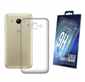 Etui Silikonowe + Szkło Do Huawei Y3 2017 Obudowa