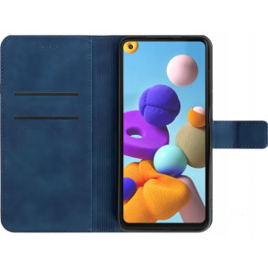 Etui Z Klapką Ekoskin Do Samsung A21s + Szkło Case
