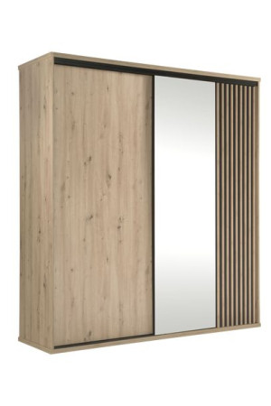 Szafa Przesuwna 199 cm z lustrem +  LAMEL 3D - CAMI C15
